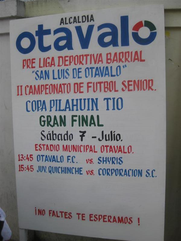 Spielankündigungsplakat "grand final"